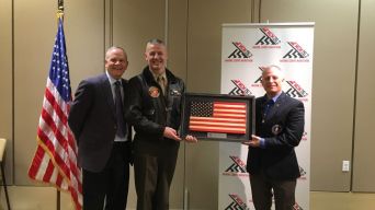 Image for Armed Forces Retirement Home Presented with Flags of Valor Plaque