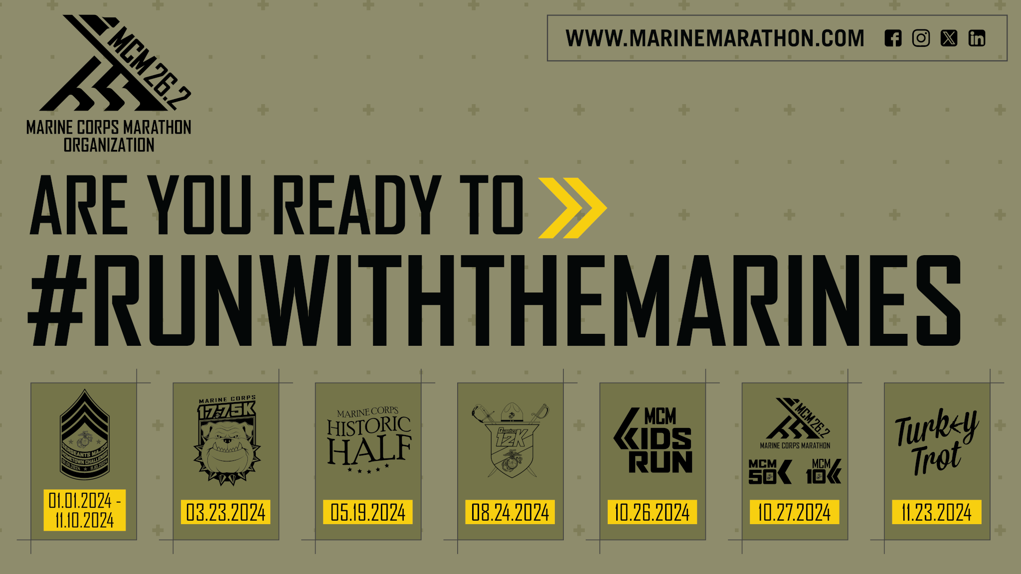 2024 MCMO Event Calendar Marine Corps Marathon